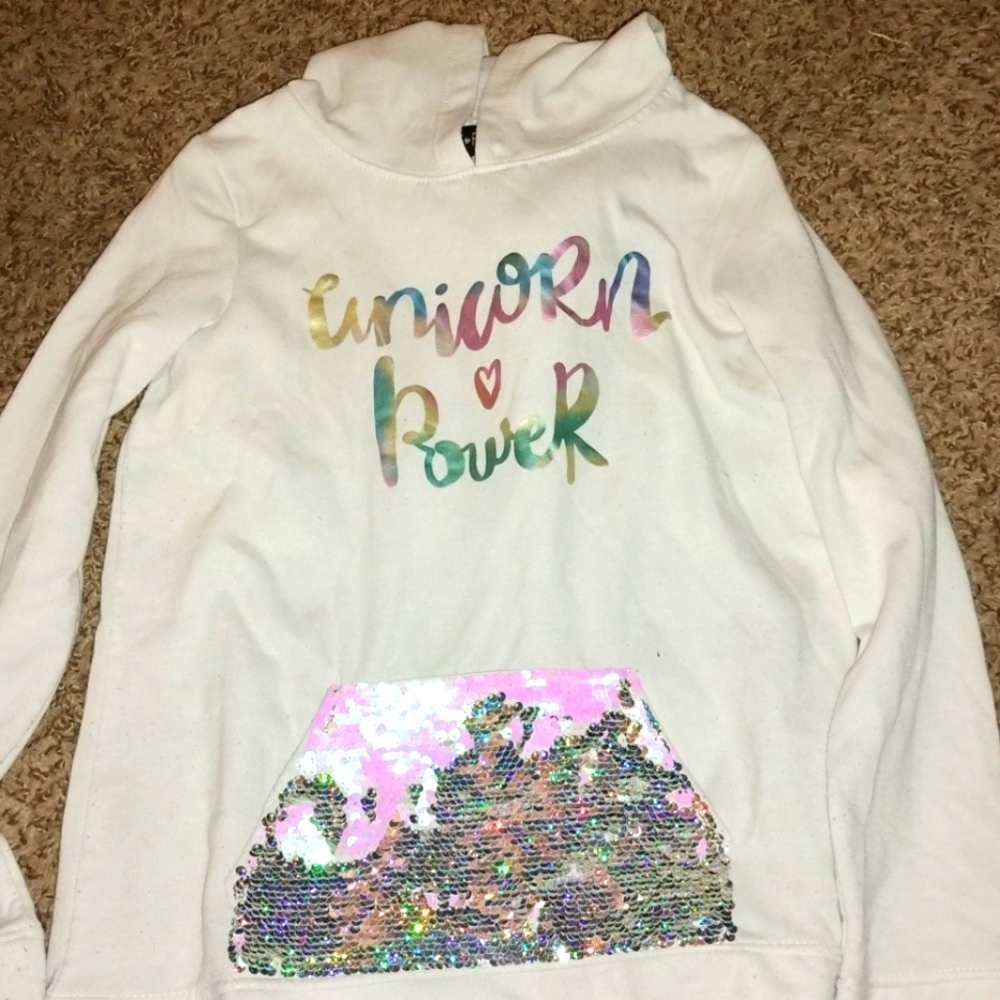Girls First Unicorn Hoodie